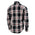 Milwaukee Leather Men's Flannel Plaid Shirt Black and White with Red Long Sleeve Cotton Button Down Shirt MNG11625