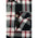 Milwaukee Leather Men's Flannel Plaid Shirt Black and White with Red Long Sleeve Cotton Button Down Shirt MNG11625