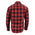 Milwaukee Leather Men's Flannel Plaid Shirt Black and Red Long Sleeve Cotton Button Down Shirt MNG11631