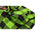 NexGen MNG11632 Men's Black and Neon Green Long Sleeve Cotton Flannel Shirt