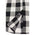 Milwaukee Leather Men's Flannel Plaid Shirt Black and White Long Sleeve Cotton Button Down Shirt MNG11633