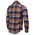 Milwaukee Leather MNG11700 | Men's 'The Wolfman' Blue/Orange Long Sleeve 10.5-Oz Heavy-Duty Cotton Flannel Shirt