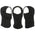 Hot Leathers HLT68-SP 'The O.G.' No Logo Flat Black DOT Unisex Half Helmet w/ MP7922FMSET Heated Balaclava Bundle