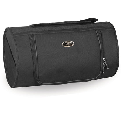 Milwaukee Performance MP8175 Medium Black Motorcycle Textile Roll Top Bag with Zipper Closure