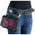 Milwaukee Leather MP8850 Ladies 'Winged' Leather Black and Pink Multi-Pocket Belt Bag
