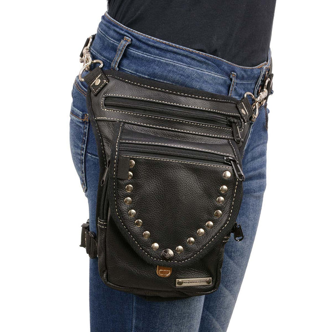 Thigh deals bag leather