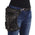 Milwaukee Leather MP8885 Ladies Black Conceal and Carry Black Leather Thigh Bag with Waist Belt