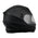 Milwaukee Performance Helmets MPH9803DOT 'Ionized' Matte Black Advanced Modular Motorcycle Helmet with Drop Down Visor