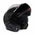 Milwaukee Helmets Gloss Black Menace Advanced Motorcycle Modular Helmet w/Drop Down Visor for Men and Women DOT Approved MPH9813DOT