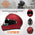 Milwaukee Helmets MPH9827DOT 'Cypher' Flat Red Advanced Motorcycle Modular Helmet w/ Drop Down Visor