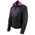 Milwaukee Leather MPL1967 Women's 3/4 Hooded Black and Purple Textile Jacket with Reflective Tribal Detail