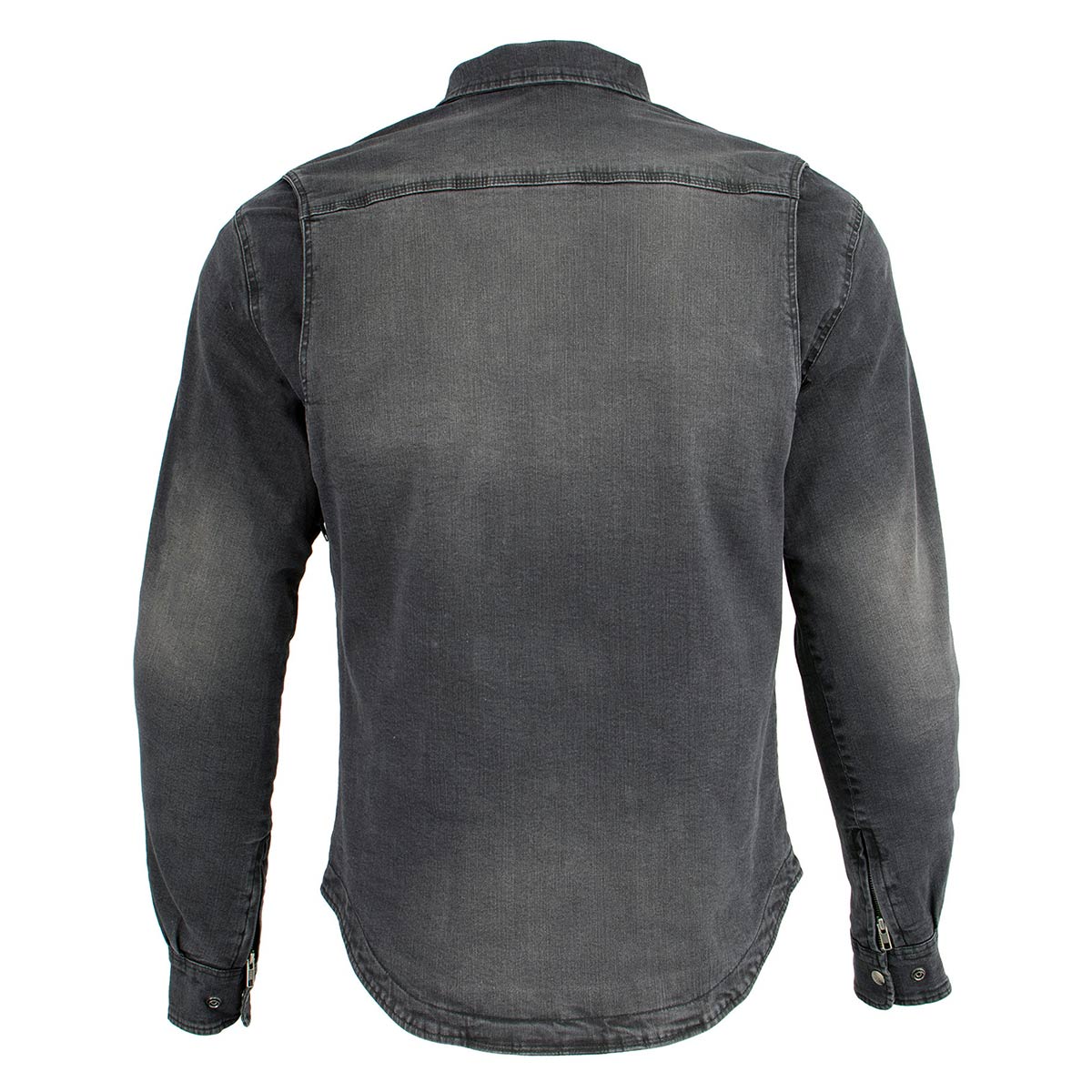 Milwaukee Leather MPM1620 Men's Black Flannel Biker Shirt with CE