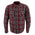 Milwaukee Leather MPM1640 Men's Plaid Flannel Biker Shirt with CE Approved Armor - Reinforced w/ Aramid Fiber