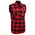Milwaukee Leather MPM1649 Men’s Classic Black and Red Button-Down Flannel Cut Off Sleeveless Casual Shirt