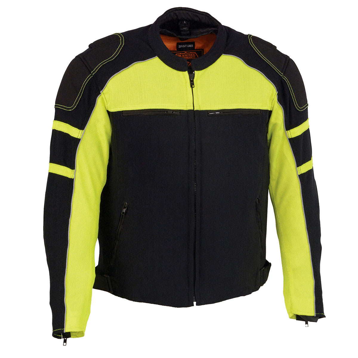 Neon green clearance and black jacket