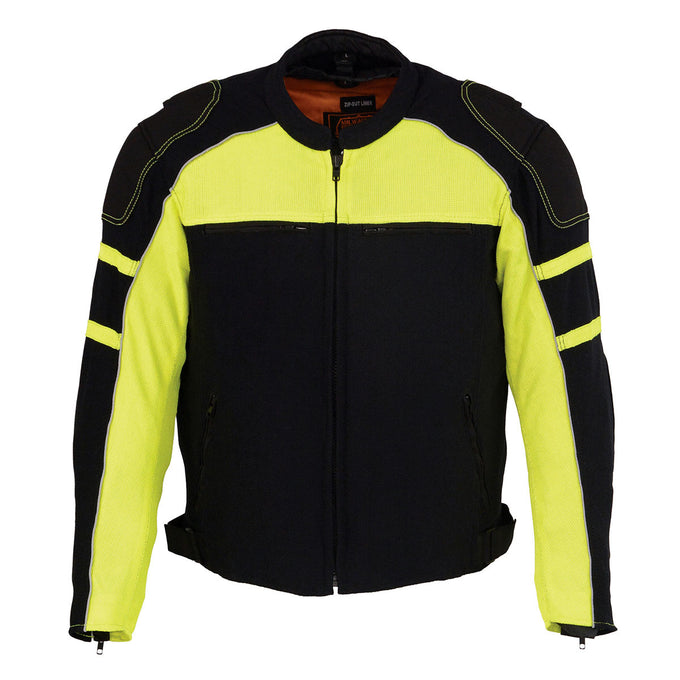 Neon green 2024 and black jacket