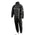 Milwaukee Leather MPM9510 Men's Black Water-Resistant Motorcycle Rain Suit with Hi Vis Reflective Tape