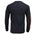 Milwaukee Leather MPMH117007 Men’s ‘Fire Bobber’ Long Sleeve Black T-Shirt - Medium