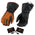 Nexgen Heat NXG17501SET Men’s Black Leather and Textile Heated Motorcycle Gloves w/Battery and Harness Wire