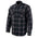 NexGen Heat Men's NXM1602SET Riffraff Black/Grey/Red Heated Flannel Sleeve Shirt for Outdoor Activities w/ Battery