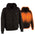 Nexgen Heat MPM1717DUAL Technology Men's “Fiery’’ Heated Hoodie- Black Sweatshirt Jacket for Winter w/ Battery Pack