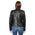 Milwaukee Leather SFL2825 Women's Snap Collar Black Lambskin Leather Jacket