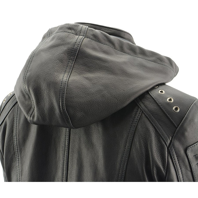 Leather hot sale scuba jacket