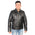 Milwaukee Leather SFM1810 Men's Black Lamsbkin Patch Pocket Leather Jacket