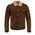 Milwaukee Leather Vintage SFM1817 Men's Brown Suede Leather Fashion Coat Jacket w/ Plush Sherpa Inside Lining