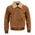 Milwaukee Leather Vintage SFM1818 Men's Classic Beige Suede Leather Fashion Coat Jacket w/ Front Zipper Closure