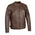 Milwaukee Leather SFM1840 Men's 'Quilted' Brown Leather Fashion Jacket with Snap Button Collar