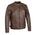 Milwaukee Leather SFM1840 Men's 'Quilted' Brown Leather Fashion Jacket with Snap Button Collar