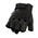 Milwaukee Leather SH195 Men's Black Leather Perforated Gel Padded Palm Fingerless Motorcycle Hand Gloves W/ ‘Open Knuckle’