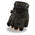 Milwaukee Leather SH461 Women's Black Leather Gel Palm Fingerless Motorcycle Hand Gloves W/ Stylish ‘Wrist Detailing’