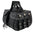 Milwaukee Leather SH652ZB Black Zip-Off Triple Buckle PVC Throw Over Motorcycle Saddle Bags with Studs (18X11X7X19)