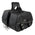 Milwaukee Leather SH655ZB Black Zip-Off Two Buckle Extended Lid Studded PVC Throw Over Motorcycle Saddle Bag (19X12X7X20)