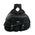 Milwaukee Leather SH655ZB Black Zip-Off Two Buckle Extended Lid Studded PVC Throw Over Motorcycle Saddle Bag (19X12X7X20)