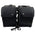 Milwaukee Leather SH669ZB Large Black Two Straps PVC Zip Off Throw Over Motorcycle Saddlebags