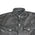 Xelement XS908B Men's 'Nickel' Black Leather Casual Biker Rider Shirt with Vintage Buffalo Buttons