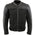 Xelement XS11001 Men's ‘Chaos’ Black Motorcycle Perforated Leather and Mesh Armored Jacket