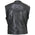 Xelement XS1937 Men's 'Quick Draw' Black Leather Motorcycle Biker Rider Vest