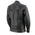 Xelement XS2030 Women's 'Gemma' Biker Solid Black Leather Embroidered Jacket with X-Armor Protection