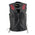 Xelement XS24006 Women's ‘Gemma’ Black and Red Motorcycle Rider Leather Vest with Side Laces