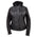 Xelement Gold XS24007 Women's 'Tara' Black Leather Motorcycle Rider 2 in 1 Hoodie Jacket with Convertible Vest