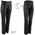 Xelement XS679 Women's 'Nubile' Classic Black Buffalo Leather Motorcycle Rider/Fashion Pants