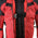 Xelement XS8161 Men's 'Venture' All Season Black with Red Tri-Tex and Mesh Motorcycle Rider Jacket with X-Armor