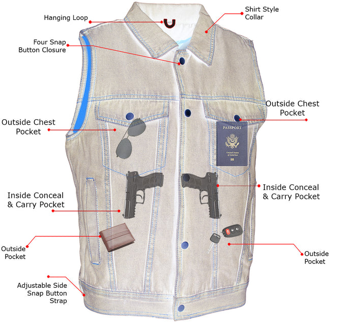 New Men's Denim Vest Sleeveless Short paragraph Jacket Retro Coat M-5XL  Size