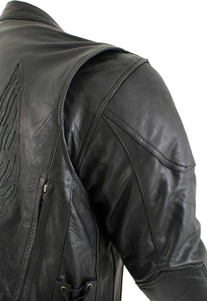 Washed Leather Utility Jacket – The Helm Clothing