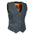 Milwaukee Leather DM1246 Women's Blue Denim Vest with V-Neck Collar