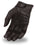 First Manufacturing FI141GEL Men’s Black Leather Driving Gloves with Gel Palm